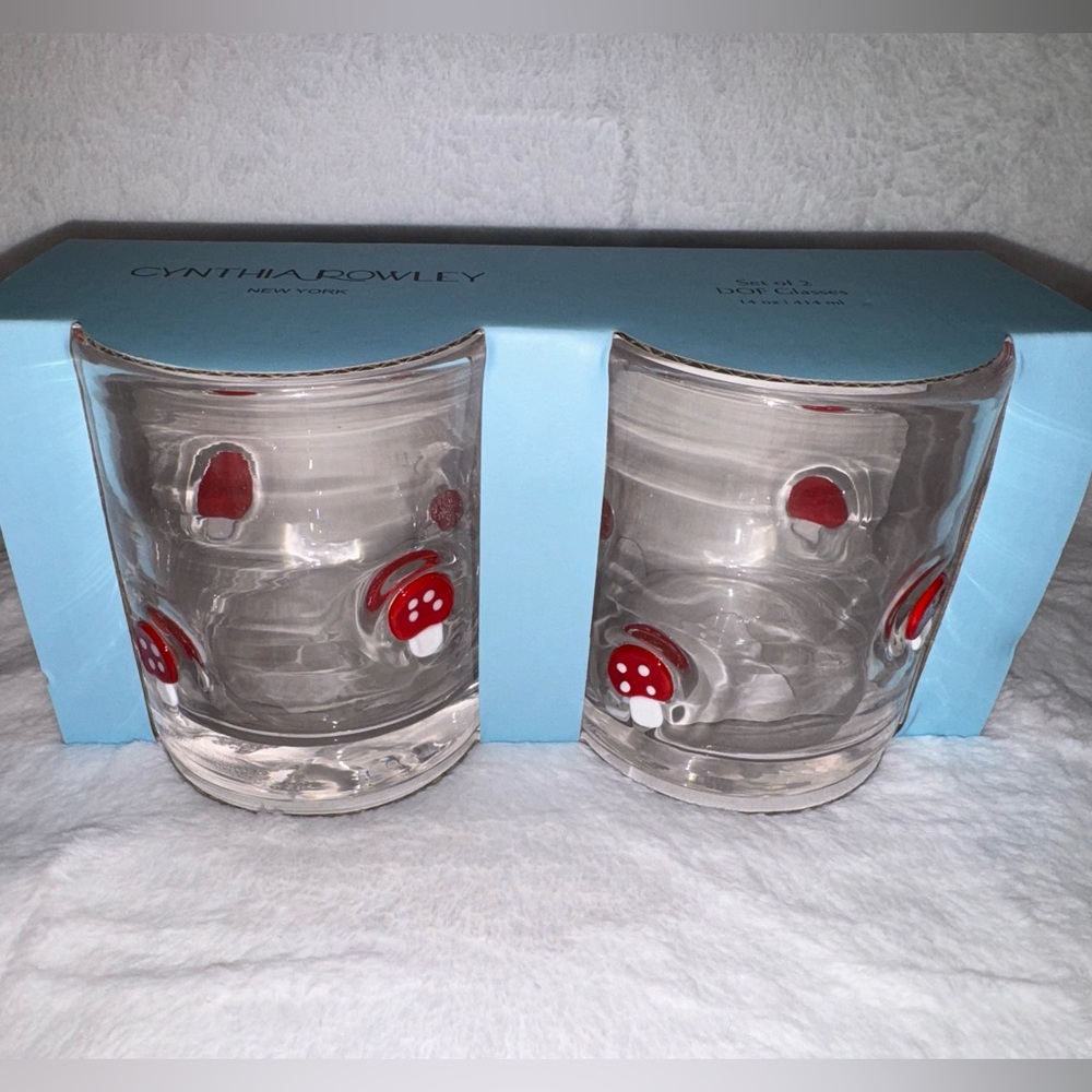 Cynthia Rowley Mushroom Glassware Set